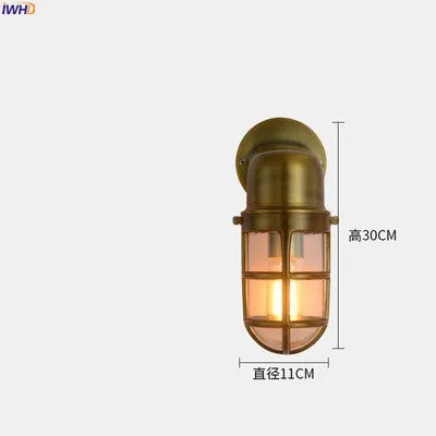 Aurélie Outdoor Aluminum Wall Light Waterproof Glass Lamp