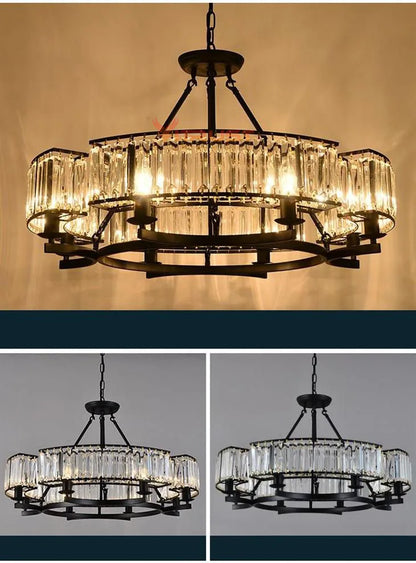 Madeleine Vintage Crystal Loft Chandelier