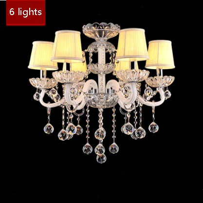 Modern Crystal Candle Chandelier for Bedroom and Restaurant