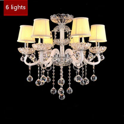 Modern Crystal Candle Chandelier for Bedroom and Restaurant