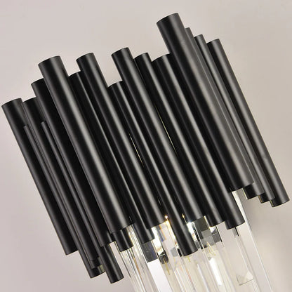 Sophie Crystal Black Wall Lamp with Modern Elegant Finish