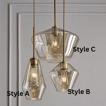 Monica Designer Glass Pendant Light