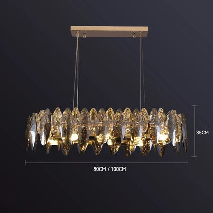 Elodie Crystal Leaf Nordic Luxury Chandelier