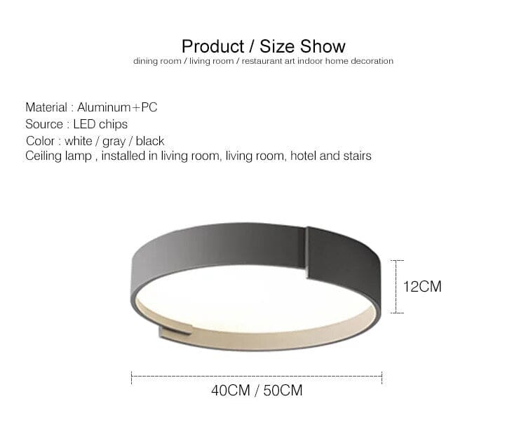 Adèle Sleek Minimalist Ceiling Lamp