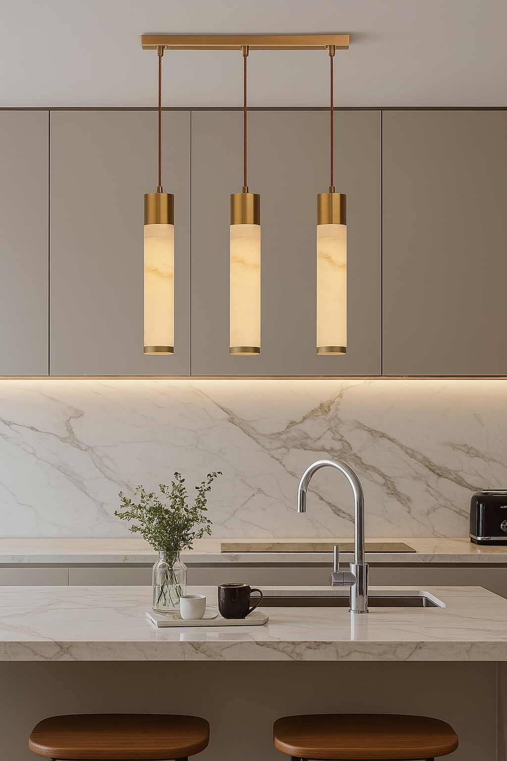 Amélie Valencia Spanish Marble Pendant Light