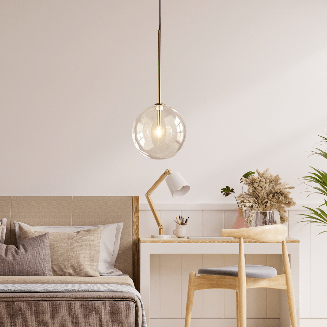 Elodie Scandinavian Glass Ball Pendant