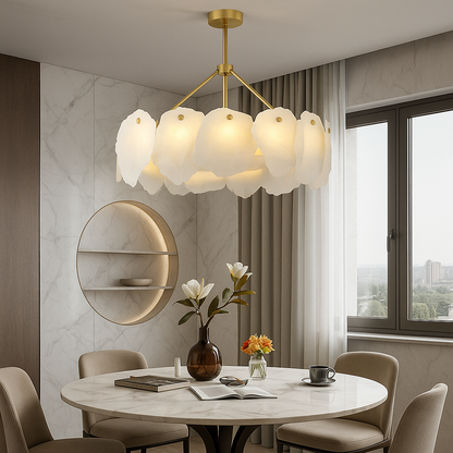 Sophie Alabaster Winged Ceiling Chandelier