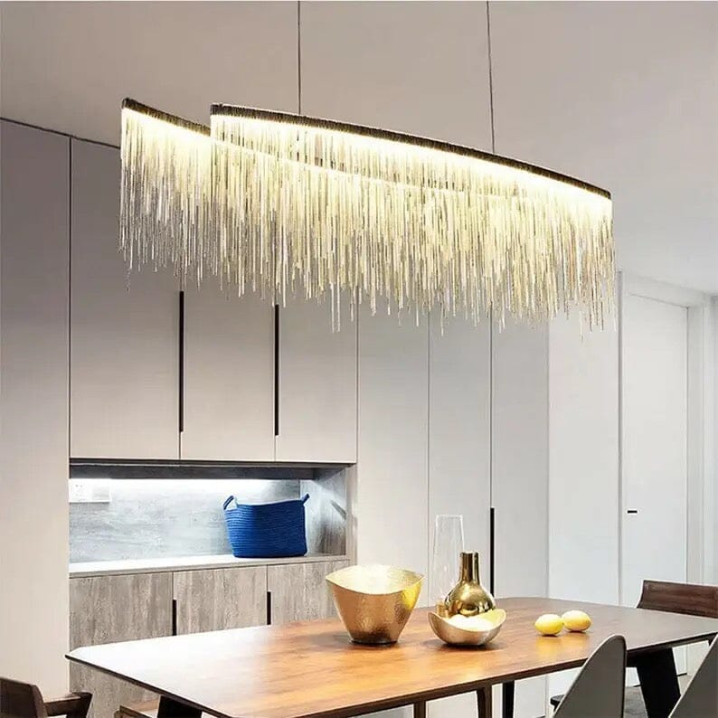 Helene Nordic Long Tassel Chain Chandelier