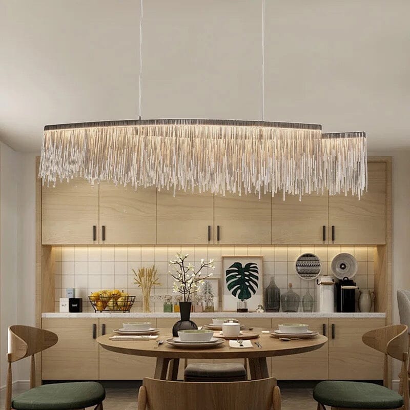 Helene Nordic Long Tassel Chain Chandelier