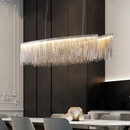 Helene Nordic Long Tassel Chain Chandelier