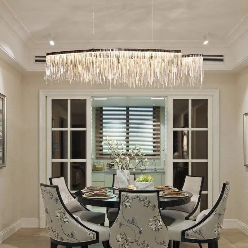 Helene Nordic Long Tassel Chain Chandelier