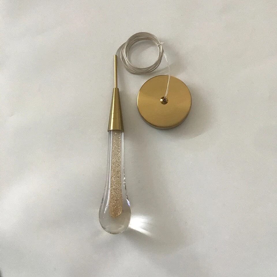 Amélie Golden Droplet Pendant Light