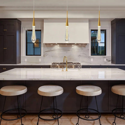 Amélie Golden Droplet Pendant Light