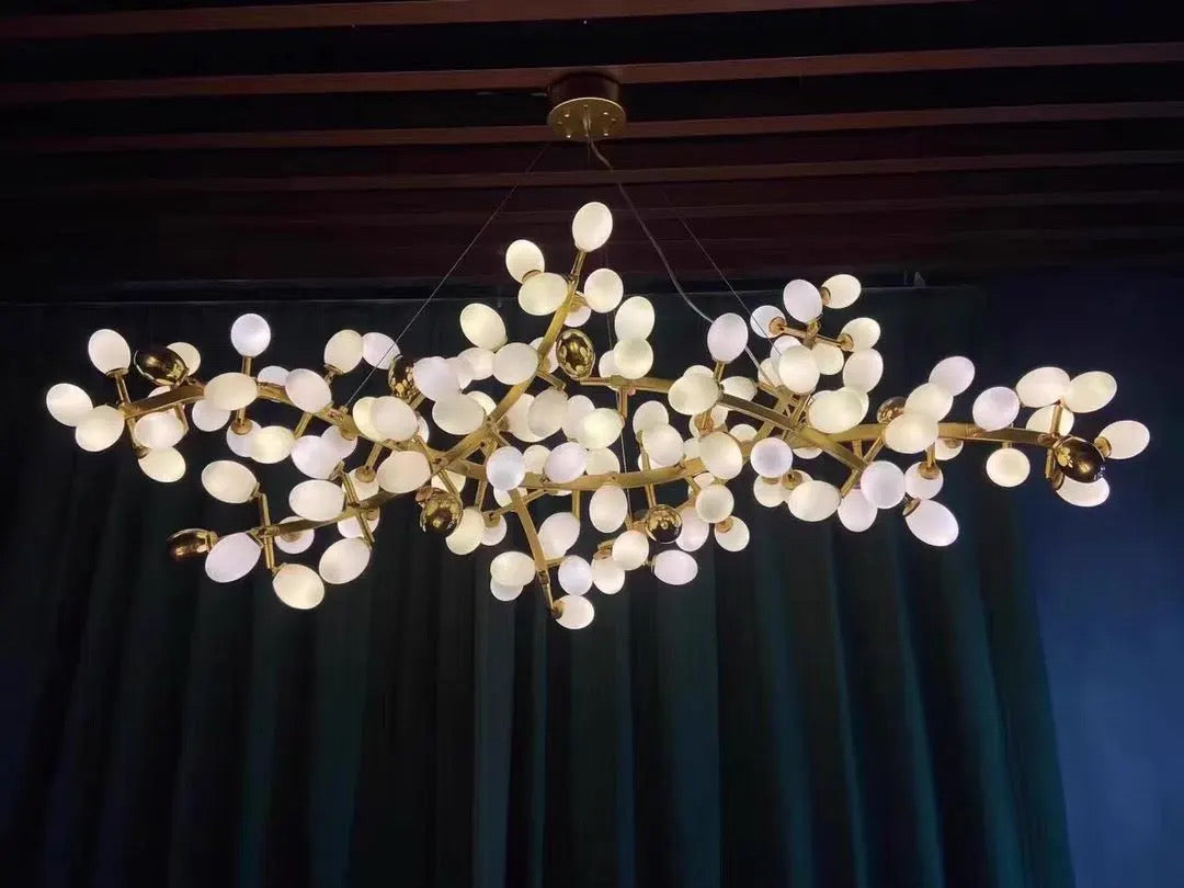 Chloé Golden Grape Vine Chandelier