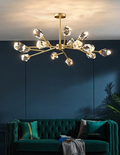 Genevieve Modern Crystal Bulb Pendant Light