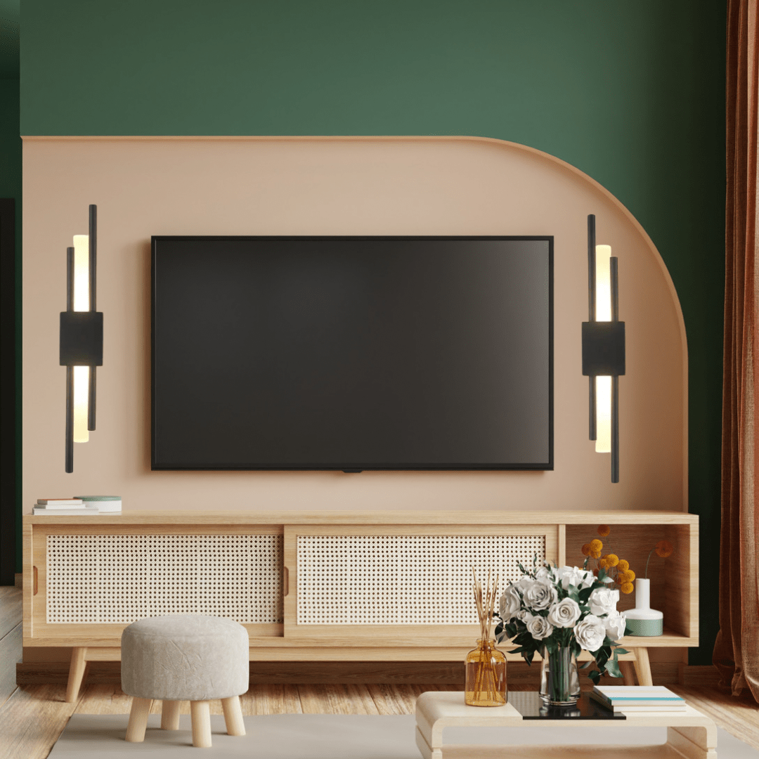 Sophie Noir Dual-Glow Minimalist Sconce