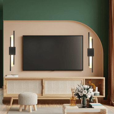 Sophie Noir Dual-Glow Minimalist Sconce