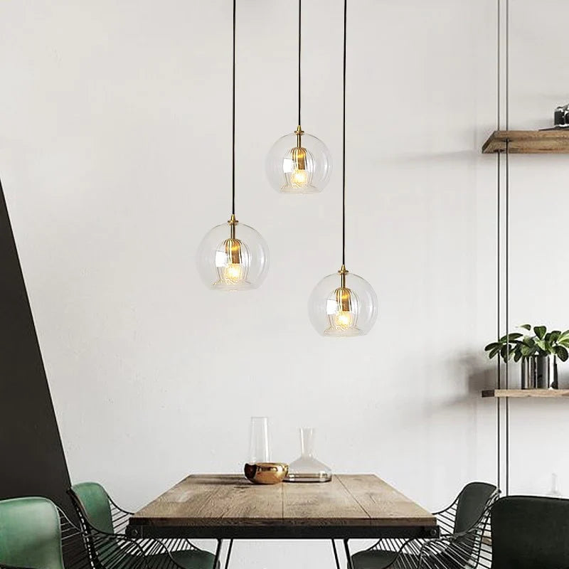 Isabella Interconnected Bubble Glass Pendant