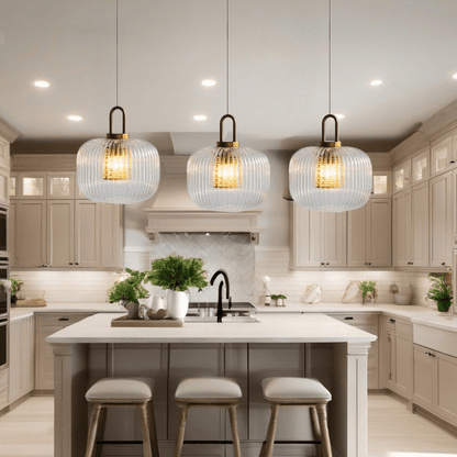 Amélie St Pauls Fluted Glass Pendant Light