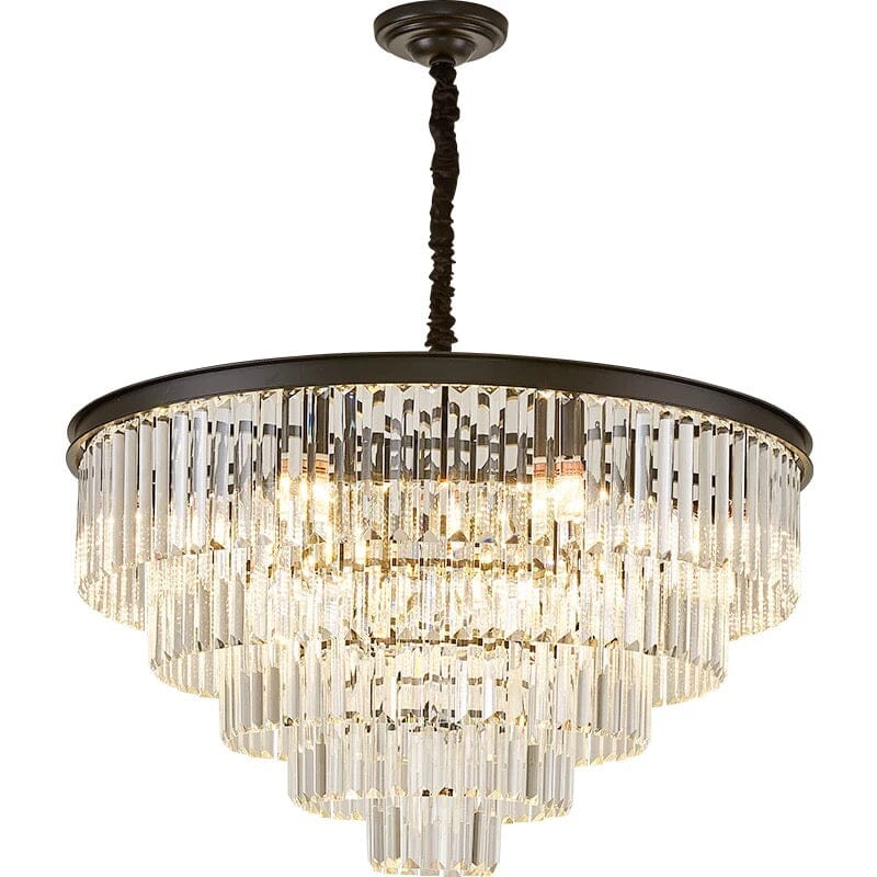 Gabrielle Modern Round Golden Crystal Chandelier