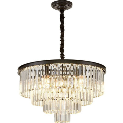 Gabrielle Modern Round Golden Crystal Chandelier