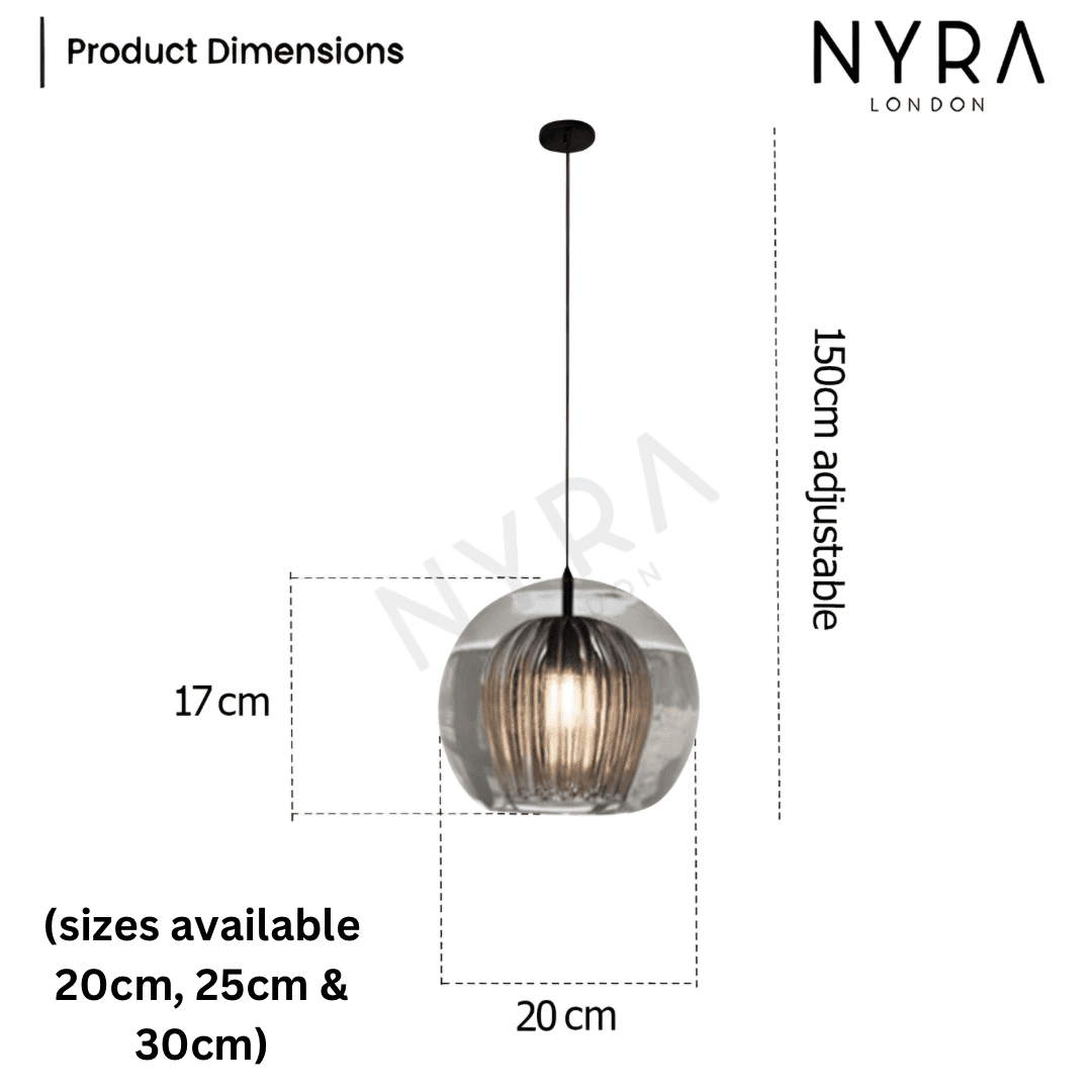 Isabella Interconnected Bubble Glass Pendant