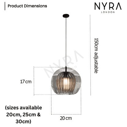 Isabella Interconnected Bubble Glass Pendant