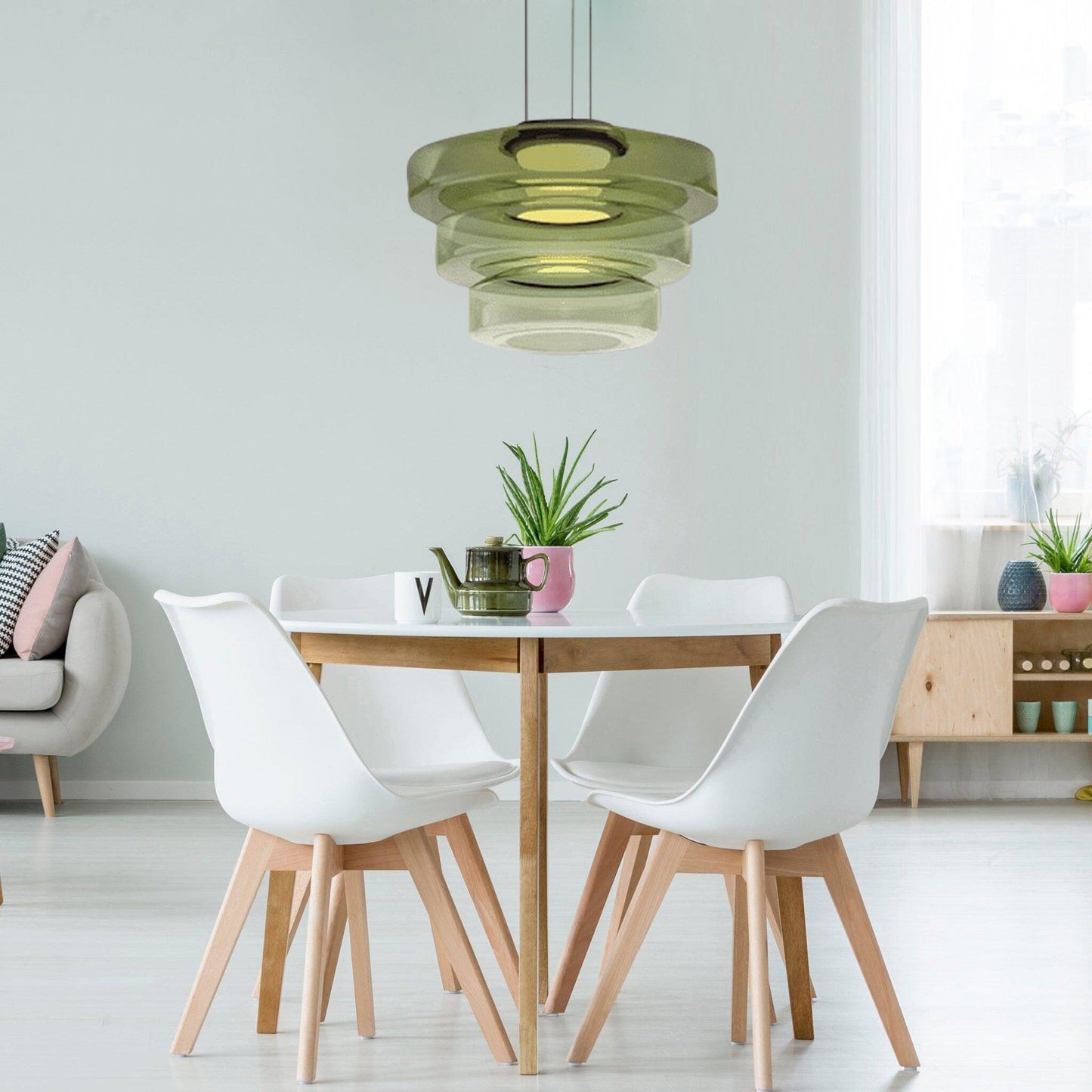 Juliette Scandinavian Glass Pendant Light