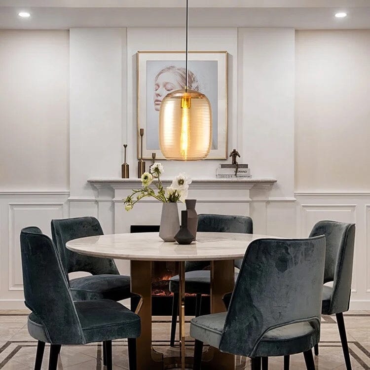 Camille Minimalist Threaded Glass Pendant