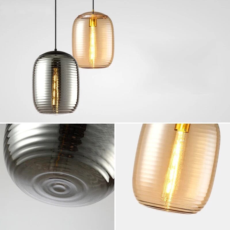 Camille Minimalist Threaded Glass Pendant