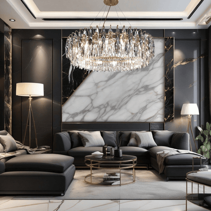 Amélie Crown Crystal Crossover Chandelier