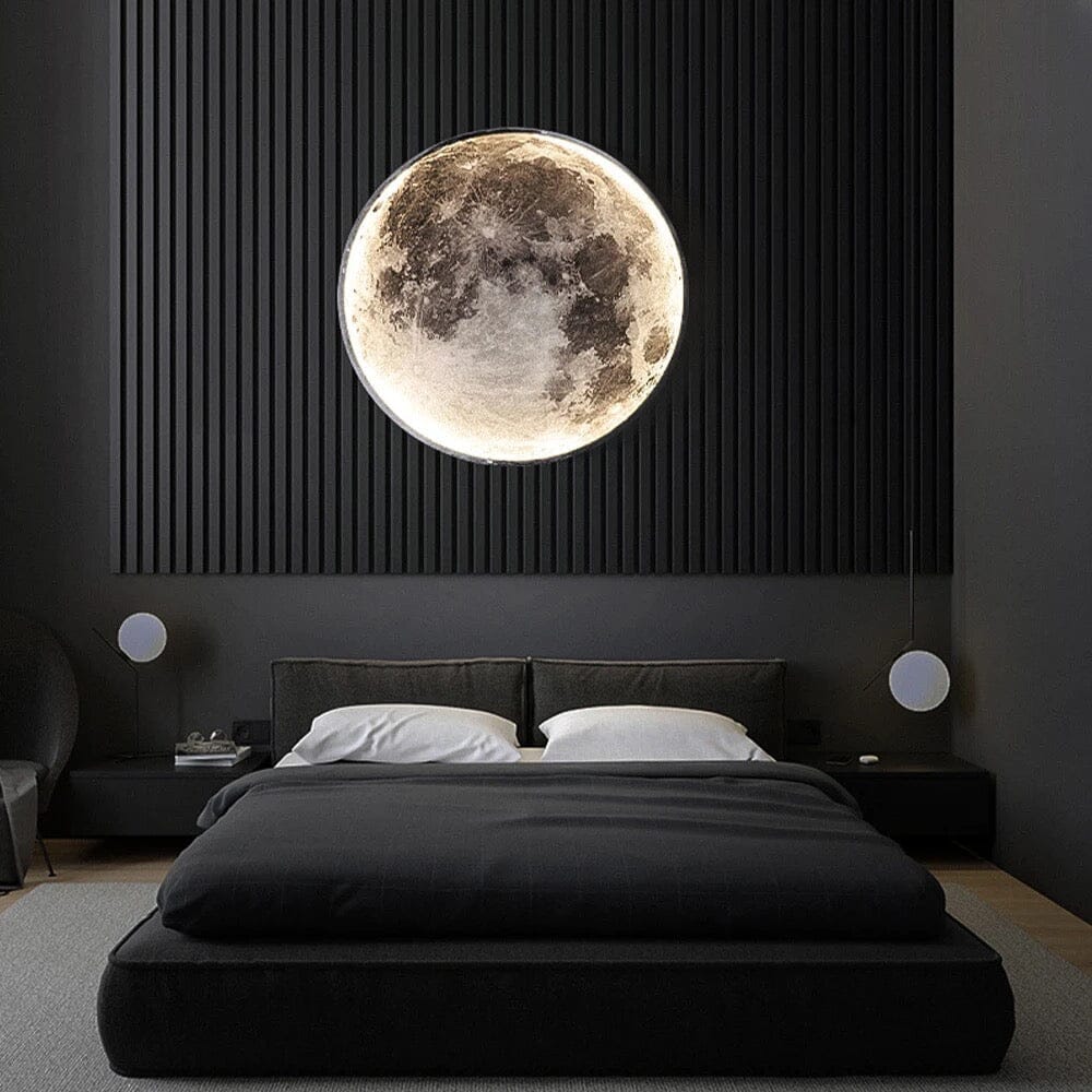Solène Moon LED Wall Lamp with Modern Circular Design