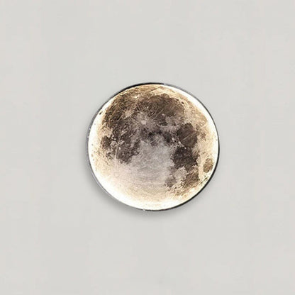 Solène Moon LED Wall Lamp with Modern Circular Design