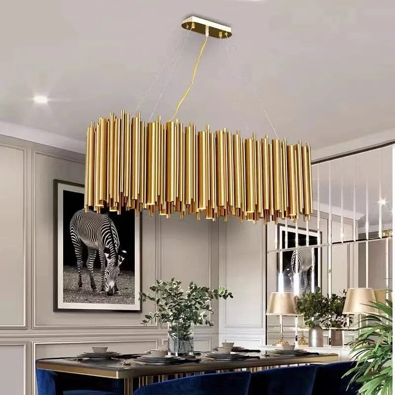 Amélie Gold Nest Oval Chandelier