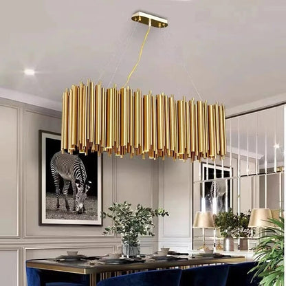 Amélie Gold Nest Oval Chandelier