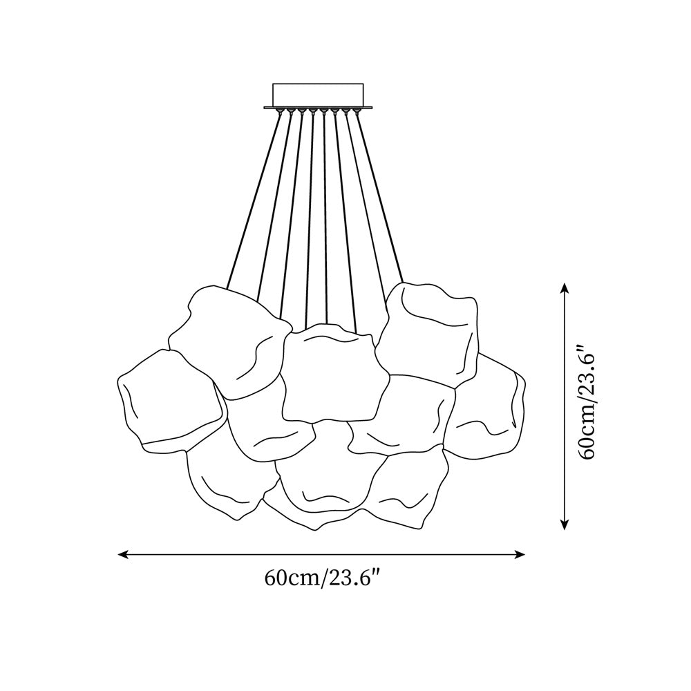 Clémence Ice Cubes Modern Chandelier
