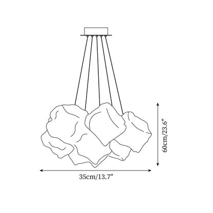 Clémence Ice Cubes Modern Chandelier