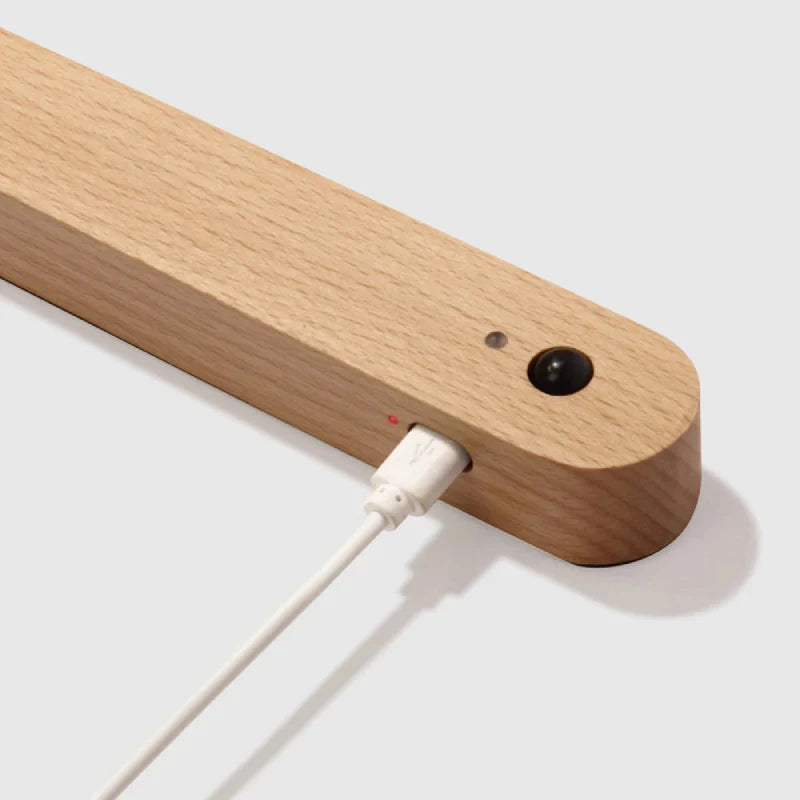Élise IllumiKey Wooden Magnetic Key Holder LED Night Light