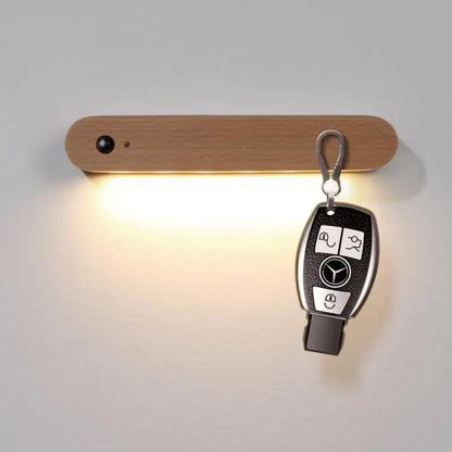 Élise IllumiKey Wooden Magnetic Key Holder LED Night Light