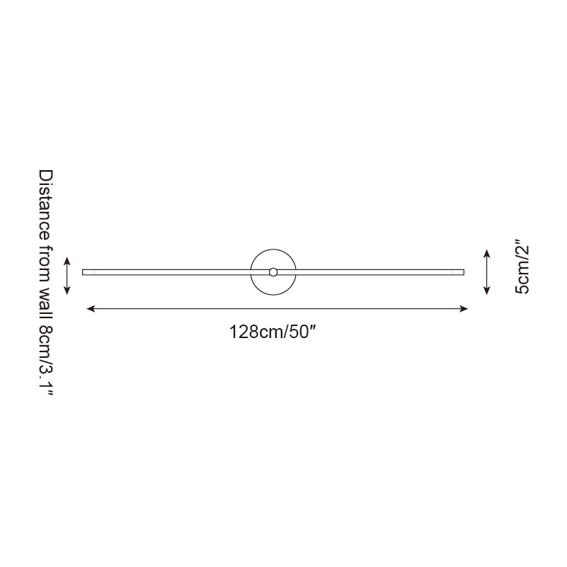 Elodie Kady Linear Disc Wall Lamp – Sleek Metal & Integrated LED Lighting