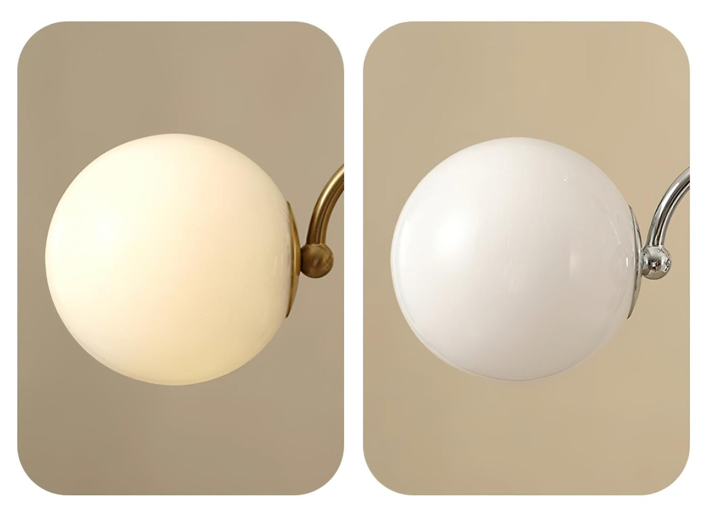 Margaux Chandelier, Opal Glass Shades with Wood and Metal Frame