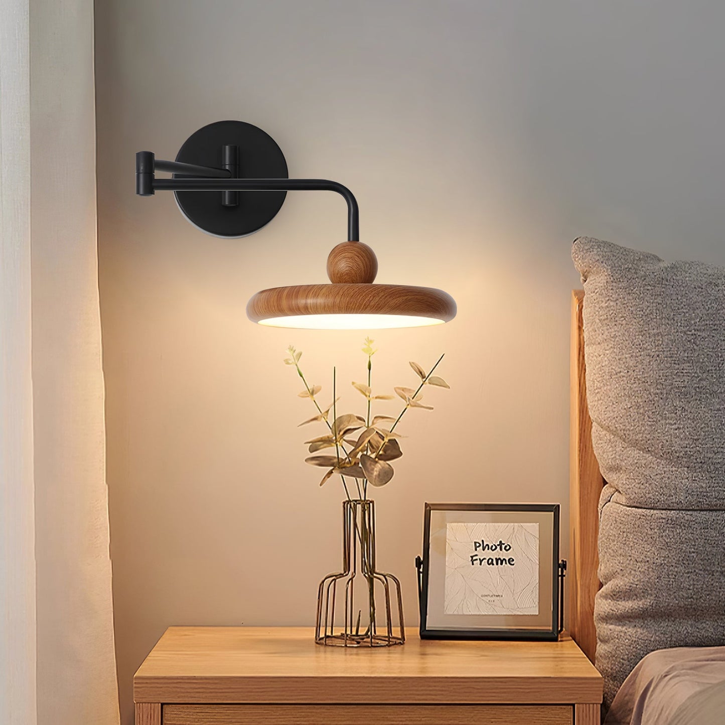 Karlin Adjustable Wall Lamp with Integrated LED and Swing Arm
