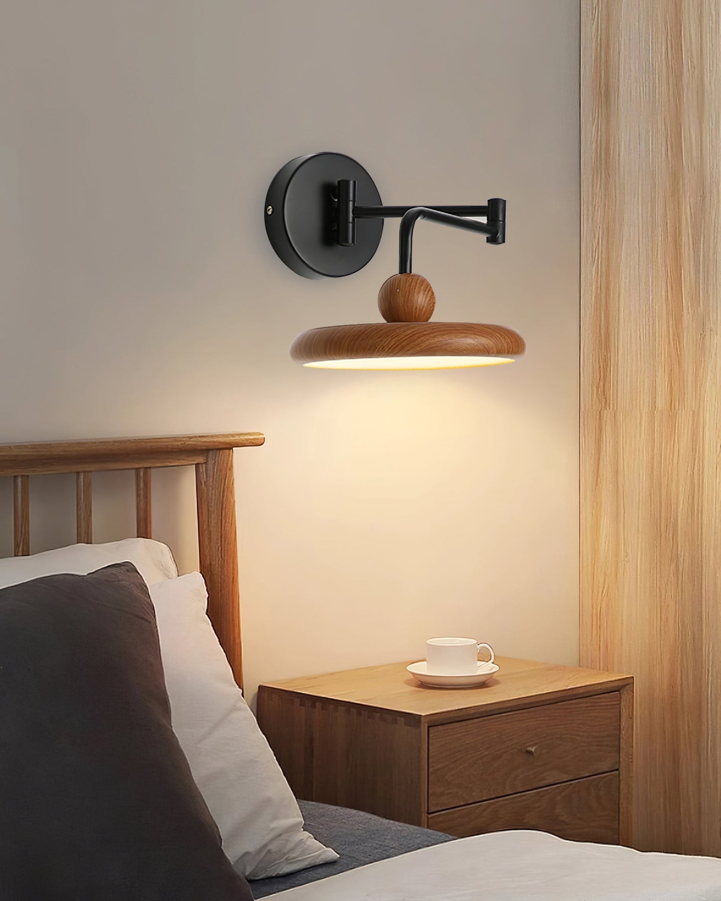 Karlin Adjustable Wall Lamp with Integrated LED and Swing Arm