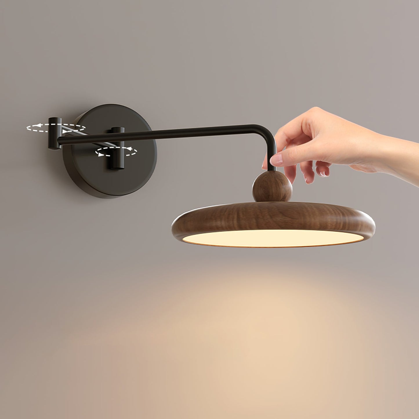 Karlin Adjustable Wall Lamp with Integrated LED and Swing Arm