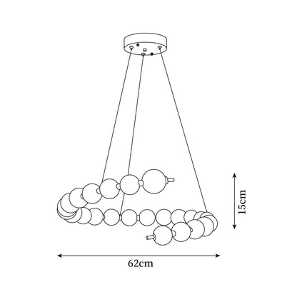 Juliette Pearl Acrylic Chandelier
