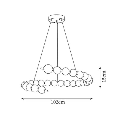 Juliette Pearl Acrylic Chandelier