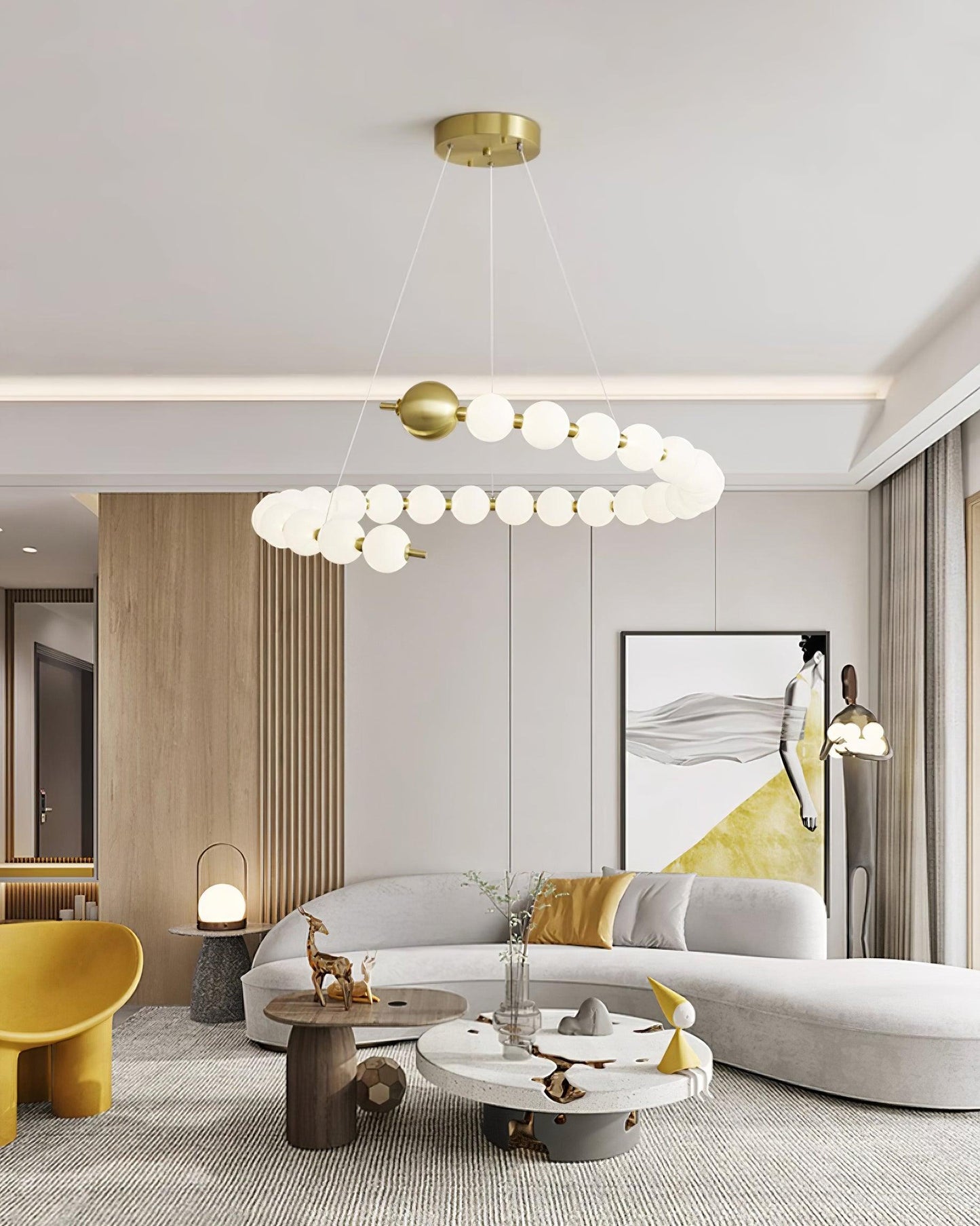 Juliette Pearl Acrylic Chandelier