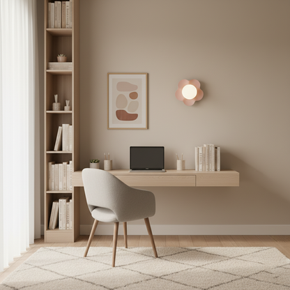 Amélie La Fleur Plug-In Wall Lamp – Whimsical Resin & Glass Decor Light