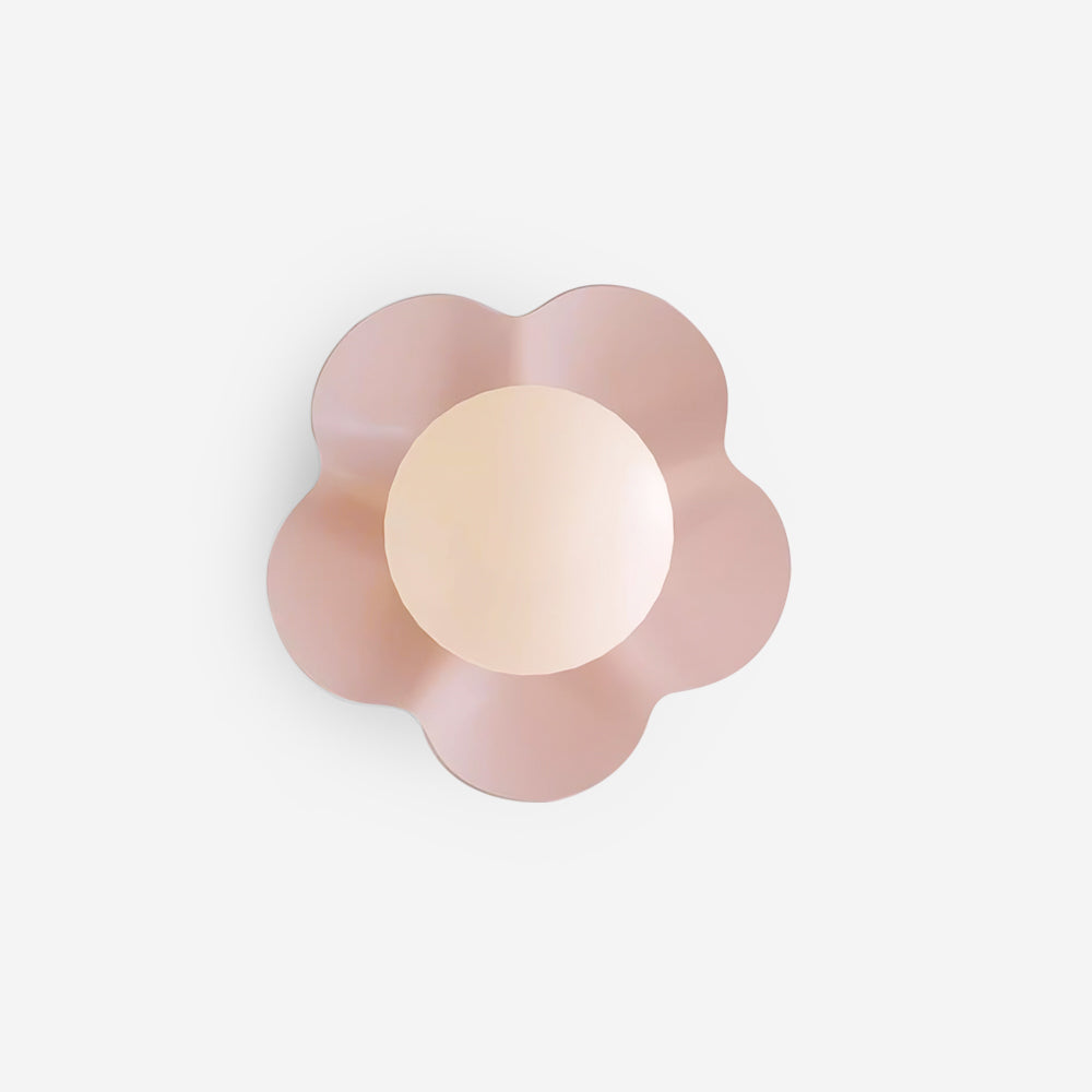 Camille La Fleur Wall Lamp with Resin Flower Shade