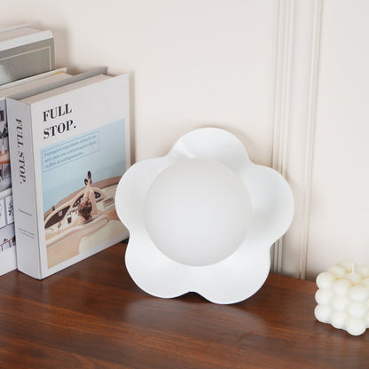 Camille La Fleur Wall Lamp with Resin Flower Shade